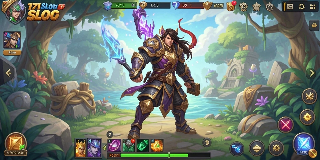 Tampilan gameplay imersif dalam dunia RPG 171SLOT.