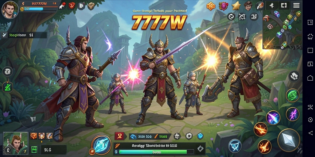 Gameplay seru 7777W dengan strategi mendalam dan interaksi sosial.