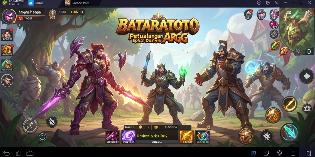 Tampilan aksi seru dalam game ARPG BATARATOTO.