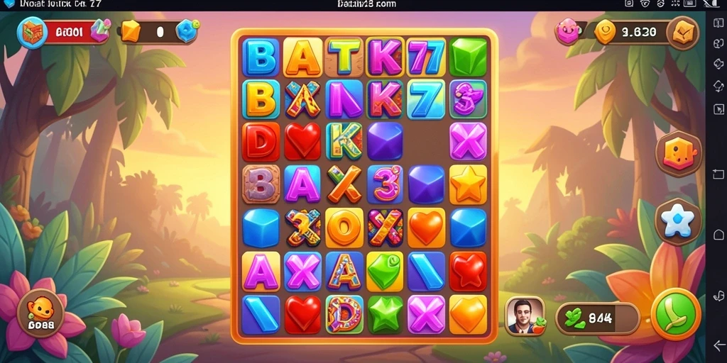 Tampilan gameplay BATIK77 yang menarik dan penuh warna.