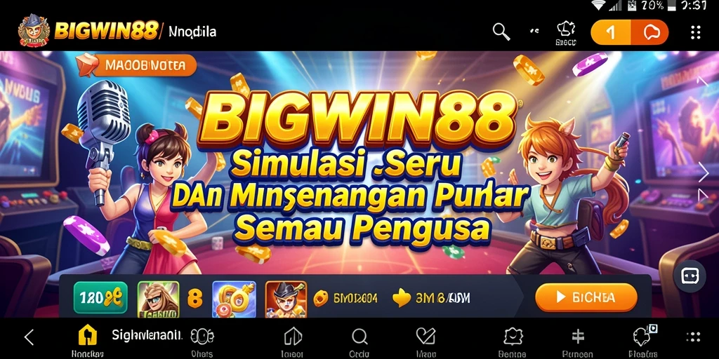 Tampilan gameplay menarik dalam BIGWIN88 dengan berbagai tantangan yang dapat dihadapi.