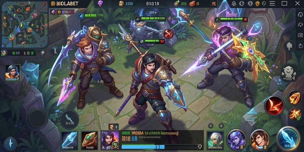 Screenshot gameplay BIOLABET yang menampilkan pertarungan mendebarkan.