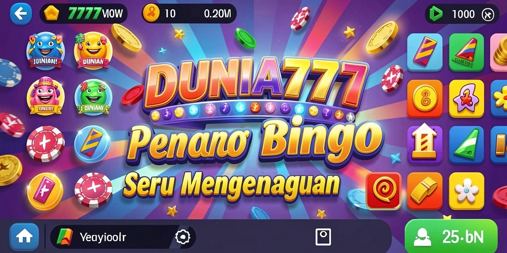 Screenshot gameplay DUNIA777 menunjukkan keseruan bermain Bingo.