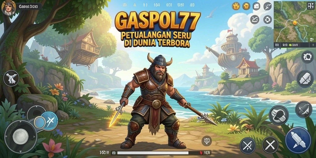 Menggambarkan gameplay seru dalam dunia terbuka GASPOL77.