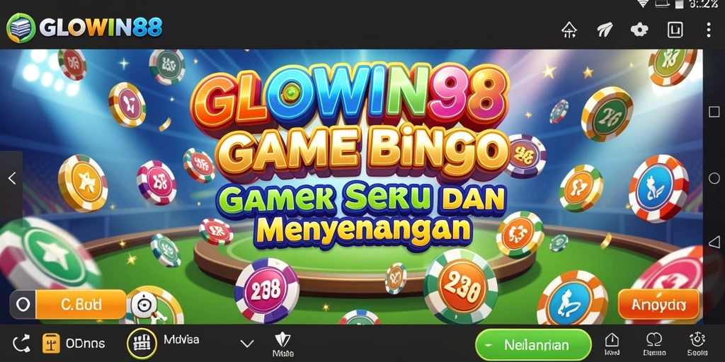 Screenshot tampilan gameplay seru GLOWIN88, menunjukkan suasana Bingo.