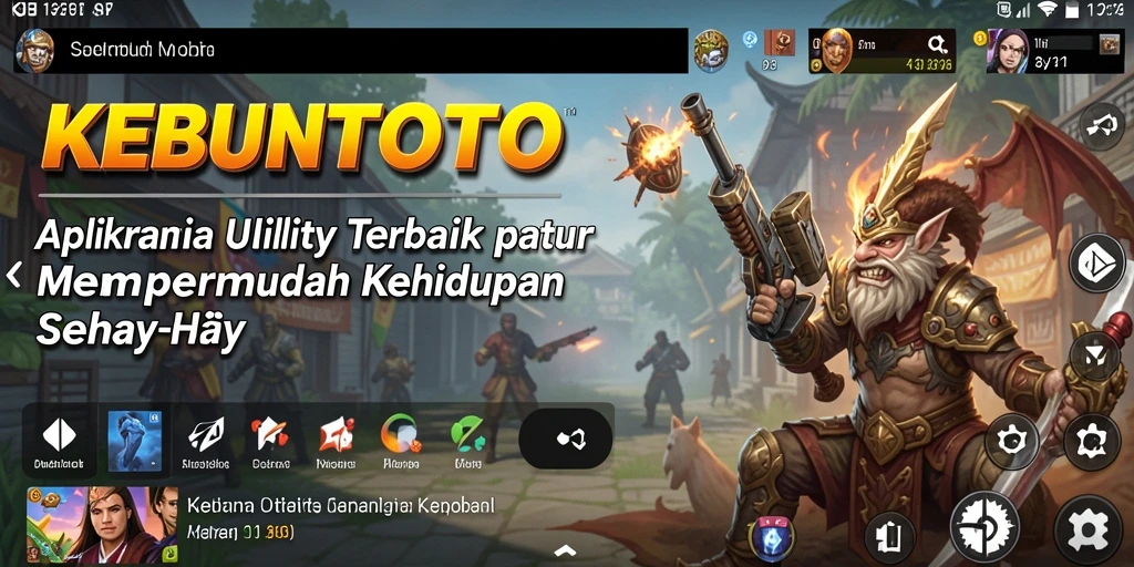 Tampilan antarmuka KEBUNTOTO yang sederhana dan menarik.