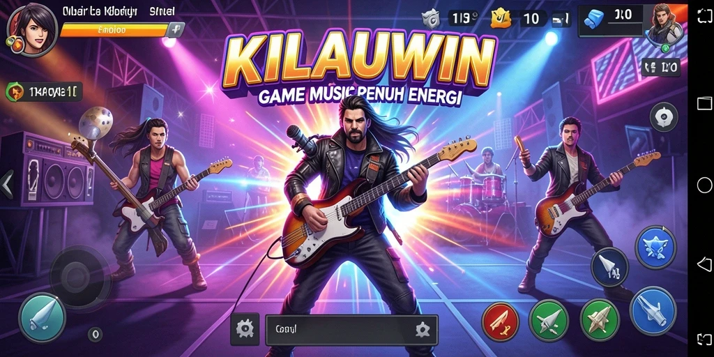 Tampilan gameplay KILAUWIN dengan pengguna yang sedang bernyanyi.