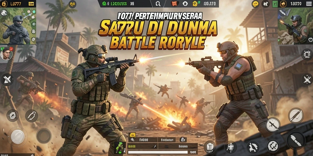 Tampilan gameplay seru di LJO777 dalam pertempuran Battle Royale.