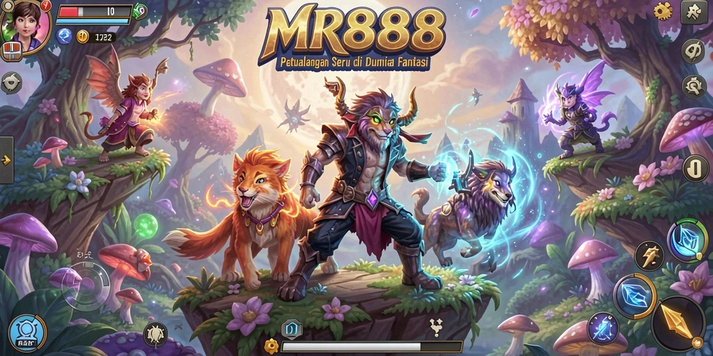 Screenshot MR888 menampilkan aksi seru dalam petualangan di dunia fantasi.