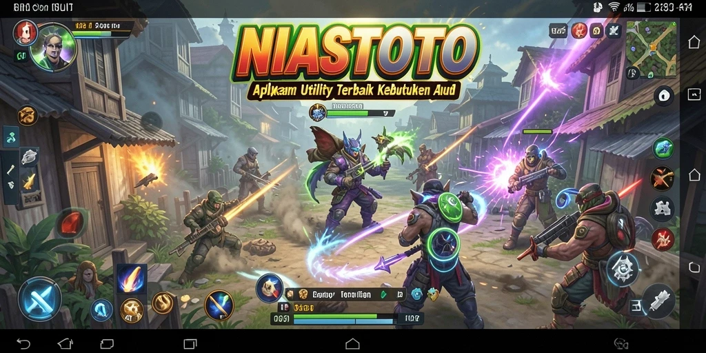 Tampilan antarmuka utama aplikasi NIASTOTO yang user-friendly.