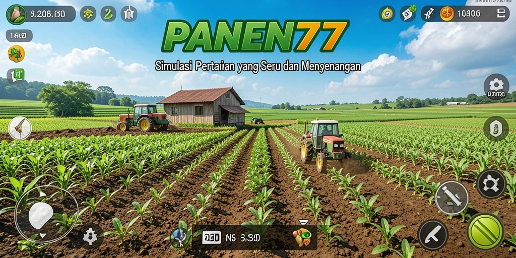 Tampilan gameplay menarik dari PANEN77 yang penuh warna dan hidup.