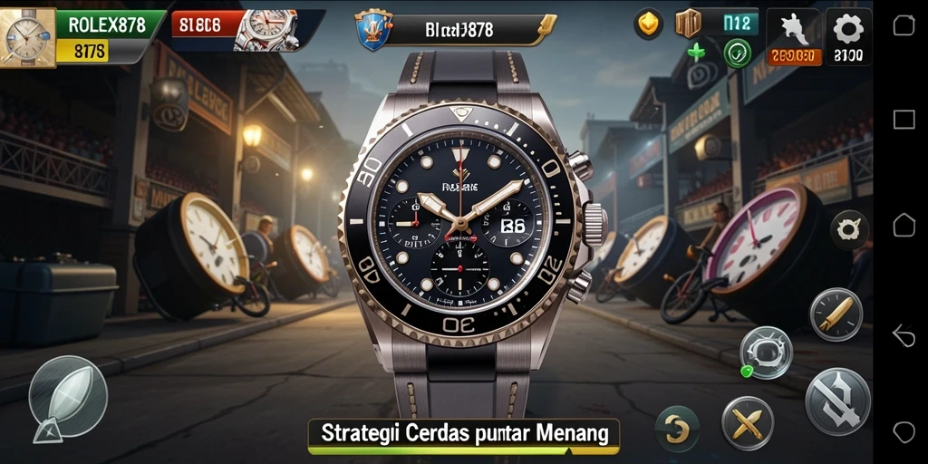 Screenshot gameplay <strong>ROLEX878</strong> menunjukkan strategi pertempuran yang menegangkan.