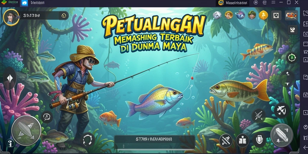 Tampilan gameplay memancing yang menarik dalam ST789.