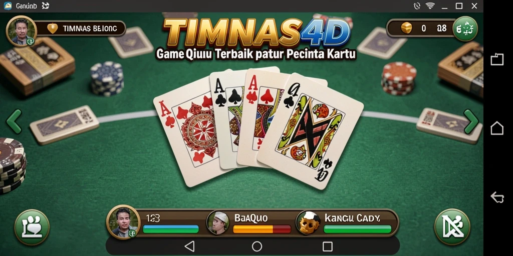 Tampilan gameplay seru dari TIMNAS4D saat bermain QiuQiu.